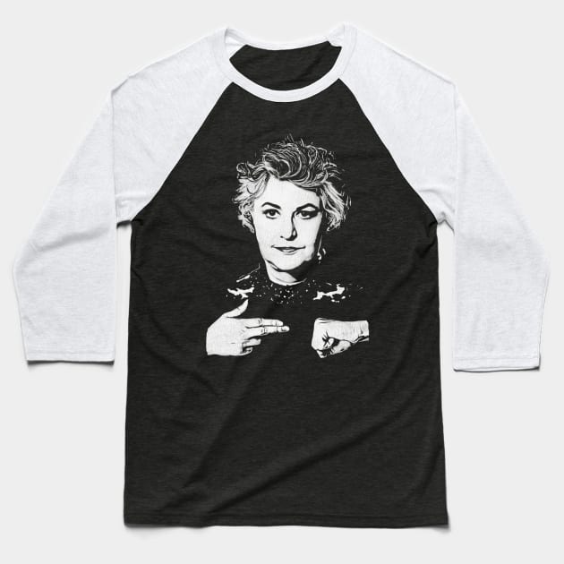 Dorothy Zbornak Run the Jewels /// Bea Arthur Tribute Baseball T-Shirt by darklordpug